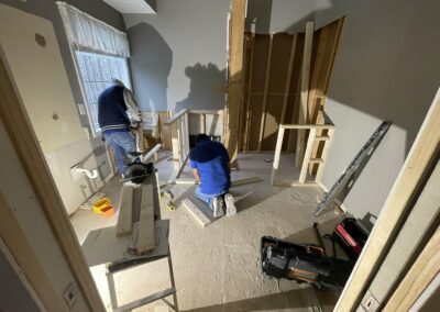 A man working on the Framing
